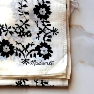 NWT Madewell Organic Cotton Bandana in Ecru